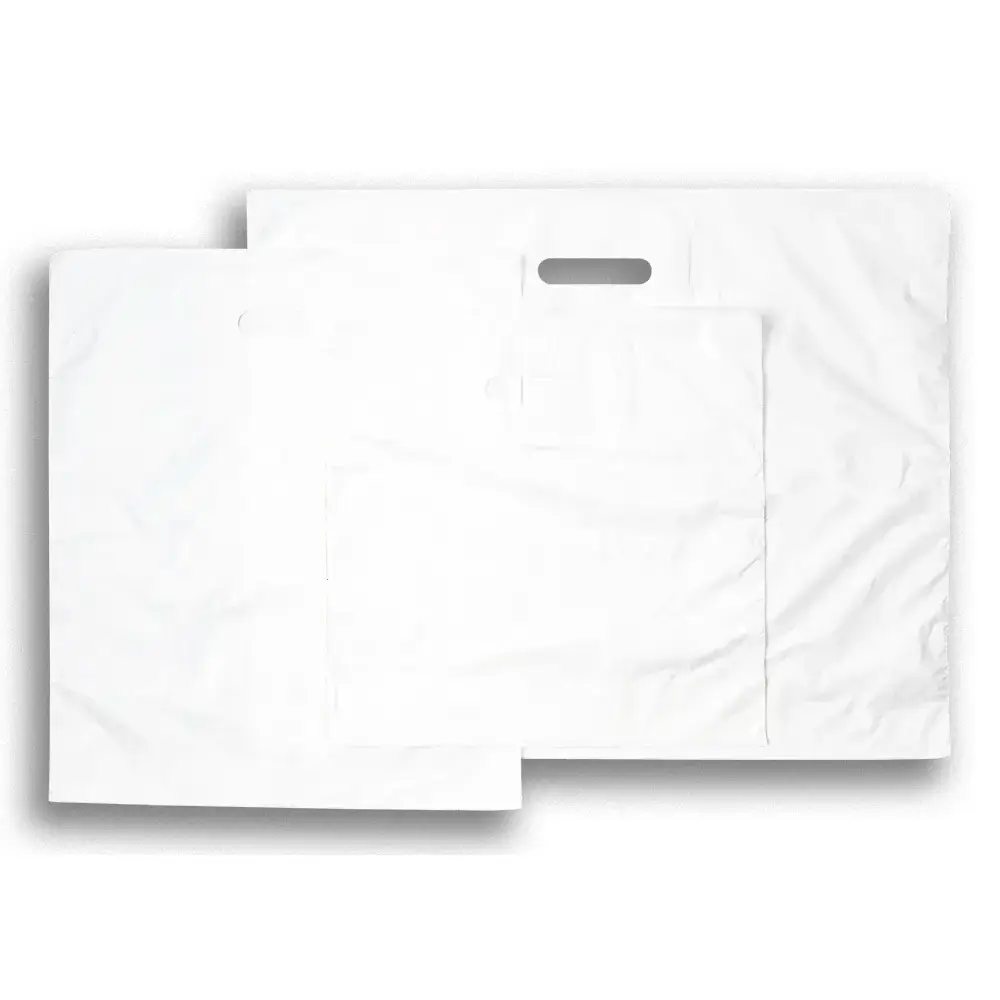 White Plastic Carrier Bags & Clear Plastic Carrier Bags | Rocaba Pack