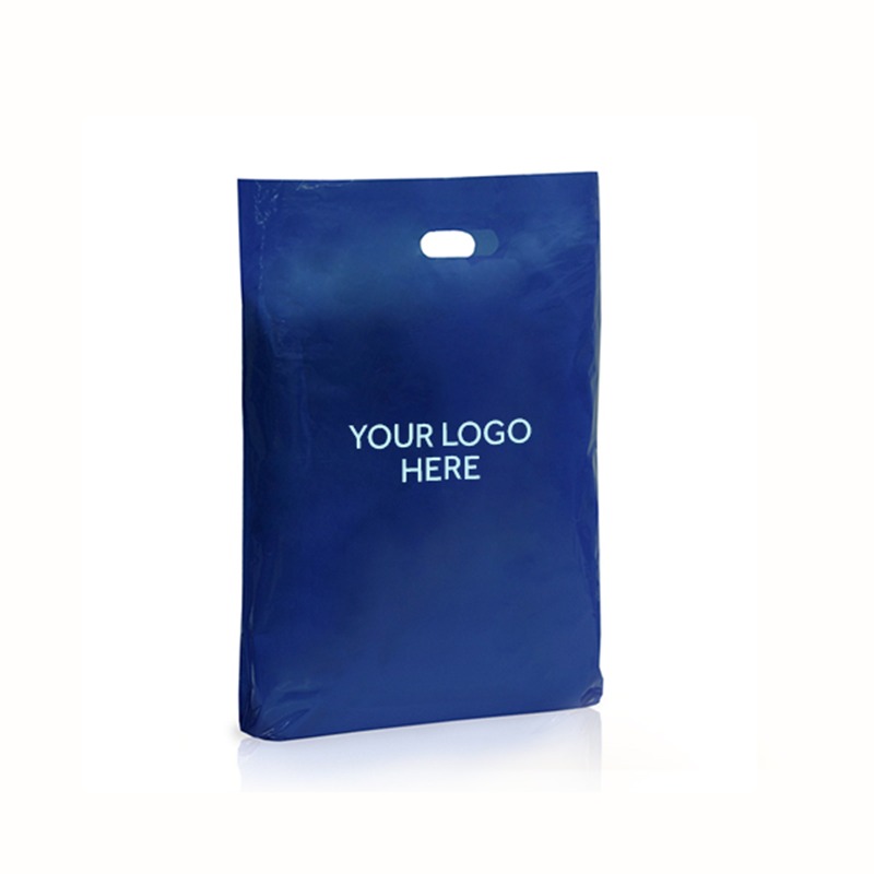 Royal Blue Printed Varigauge Plastic Carrier Bags