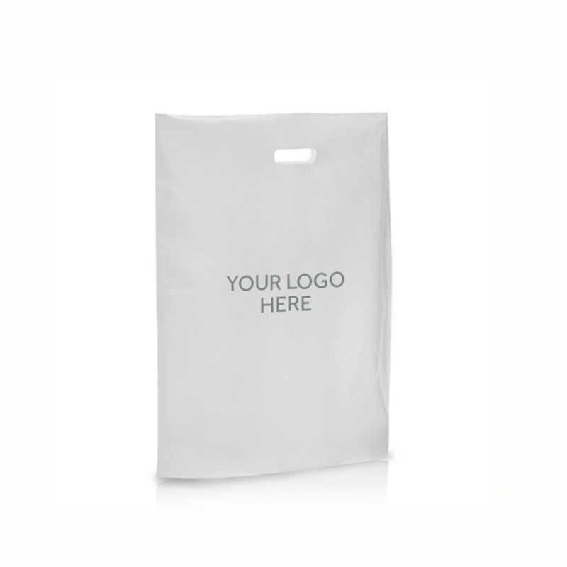 Frosted Printed Varigauge Plastic Carrier Bags