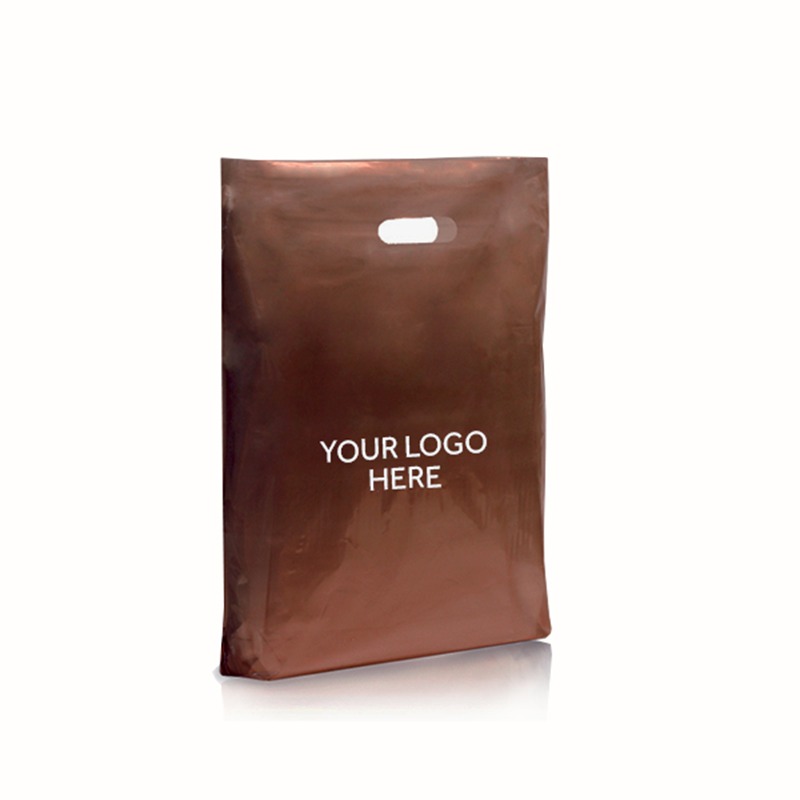Light Brown Printed Varigauge Plastic Carrier Bags