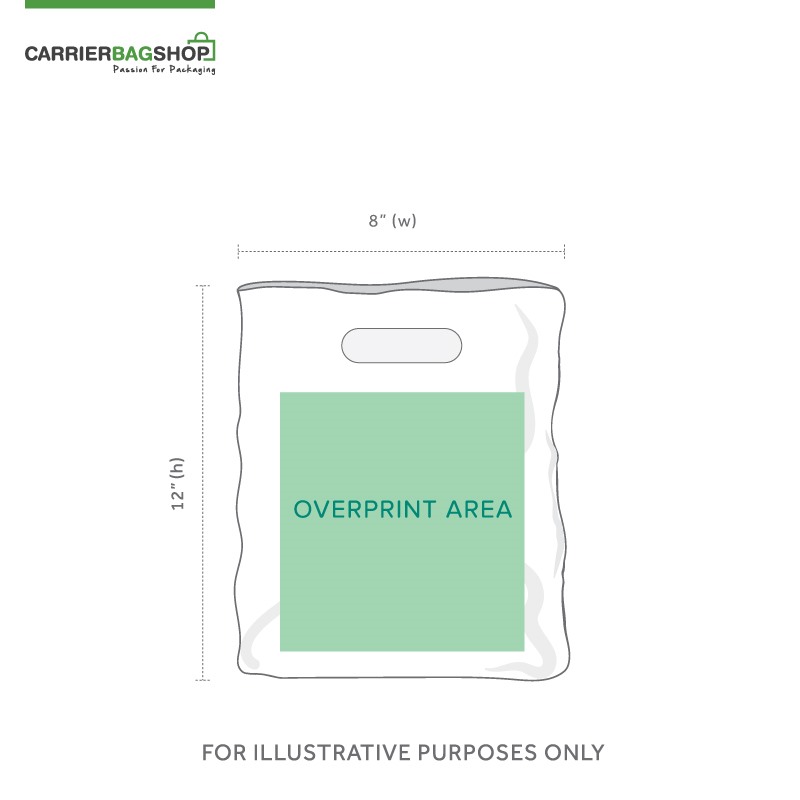 Ivory Printed Varigauge Plastic Carrier Bags